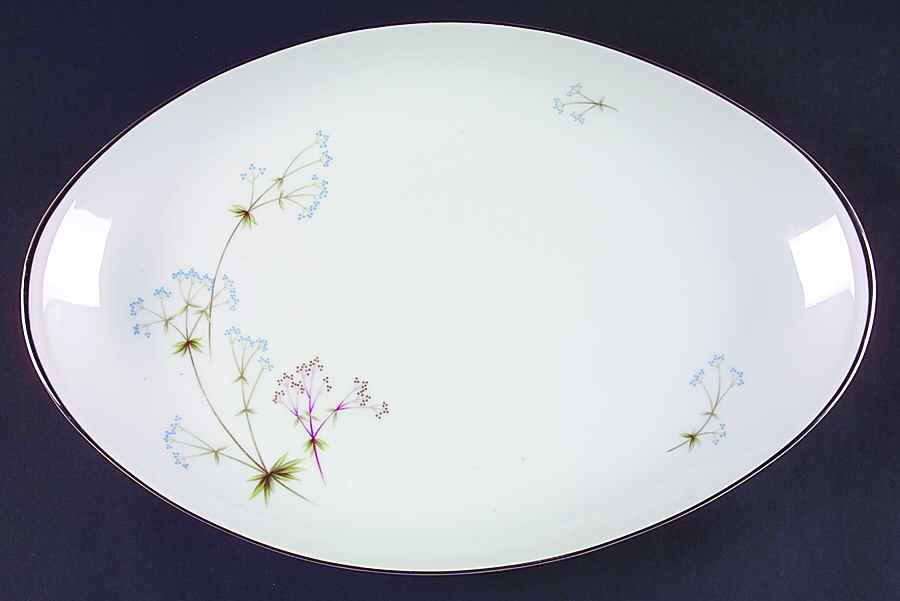 Heather 16" Oval Serving Platter by Meito-1