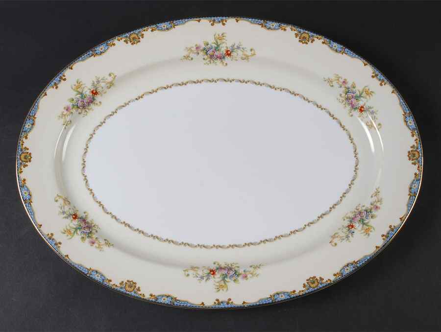 Hudson 16" Oval Serving Platter by Meito-1