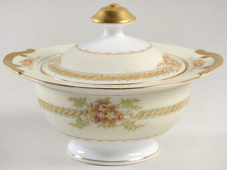 Irving Sugar Bowl & Lid by Meito-1