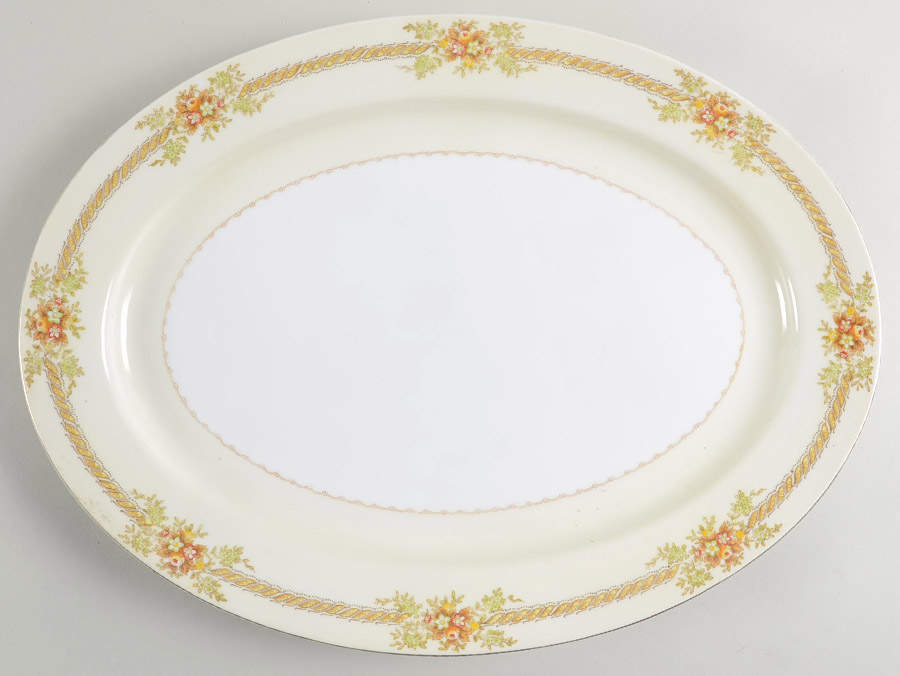 Irving 16" Oval Serving Platter by Meito-1