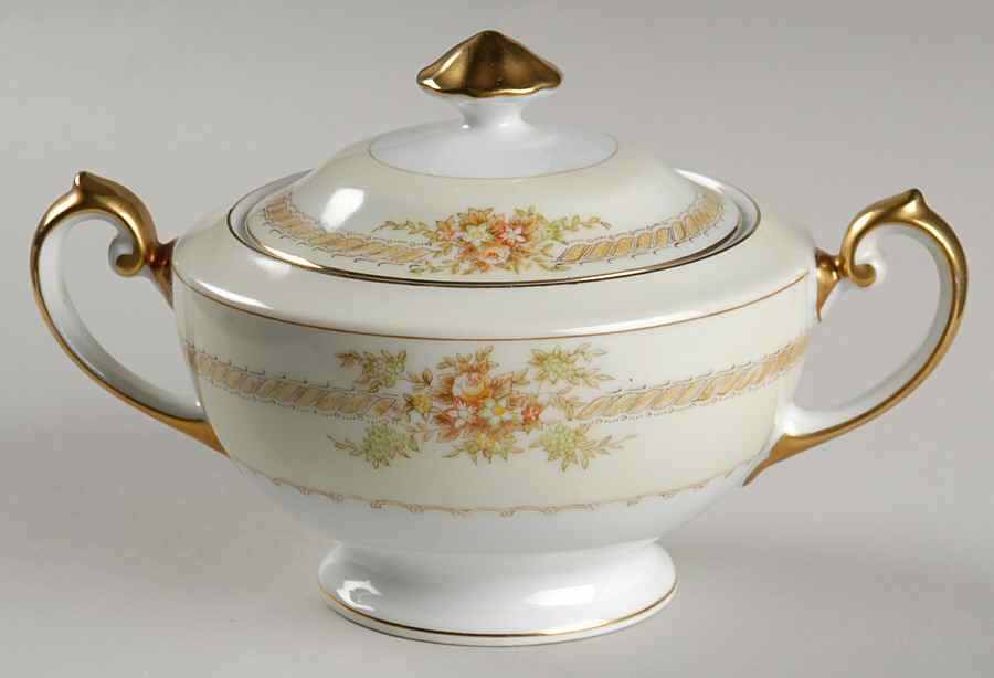 Irving Sugar Bowl & Lid by Meito-1