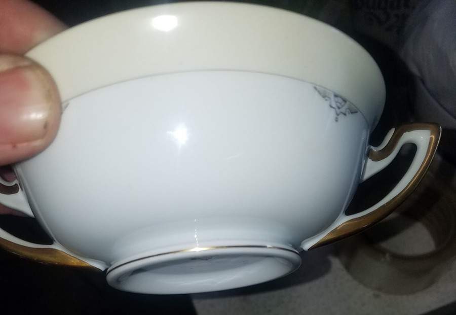 Isabella Footed Cream Soup Bowl by Meito-1