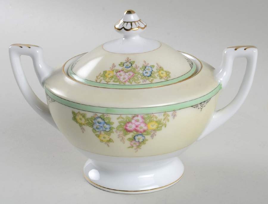 Isabella Sugar Bowl & Lid by Meito-1
