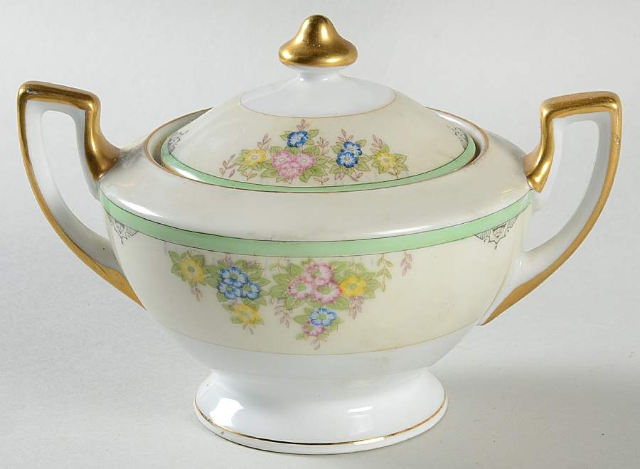 Isabella Sugar Bowl & Lid by Meito-1