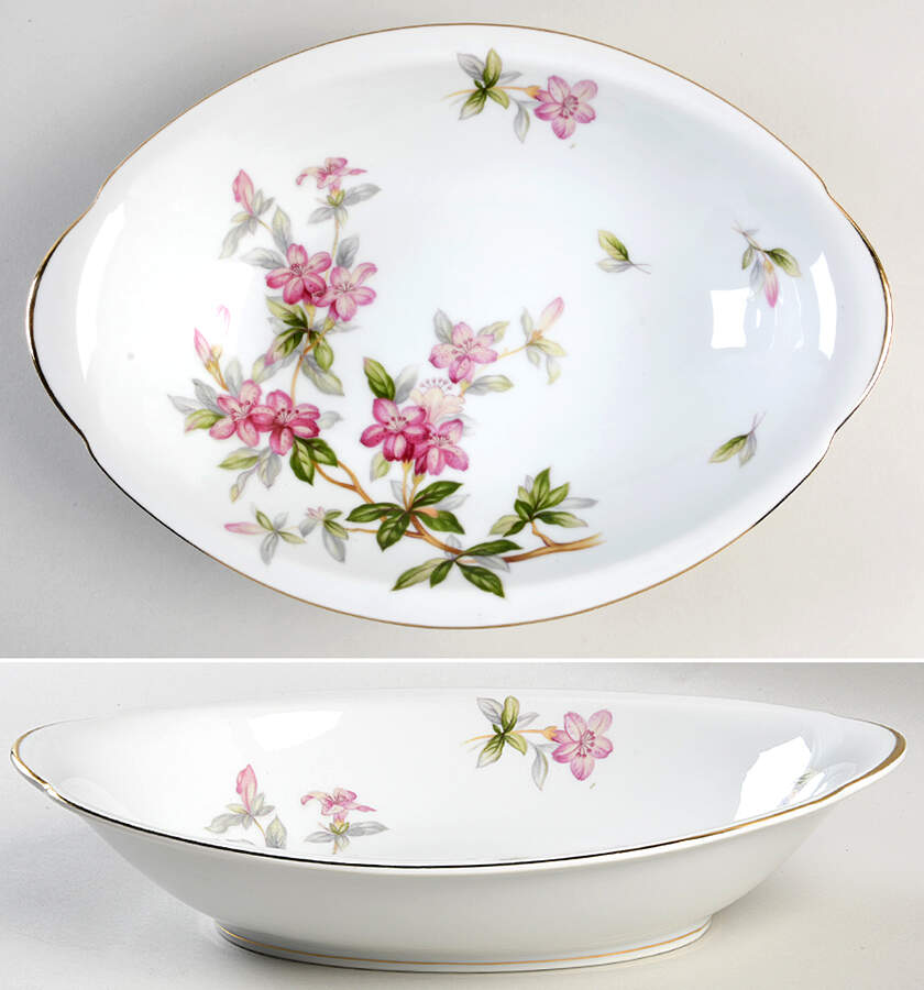 Janice 11" Oval Vegetable Bowl by Meito-1