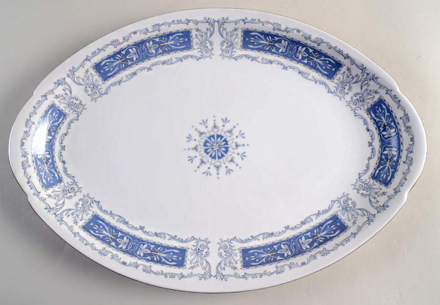 Jasper 16" Oval Serving Platter by Meito-1