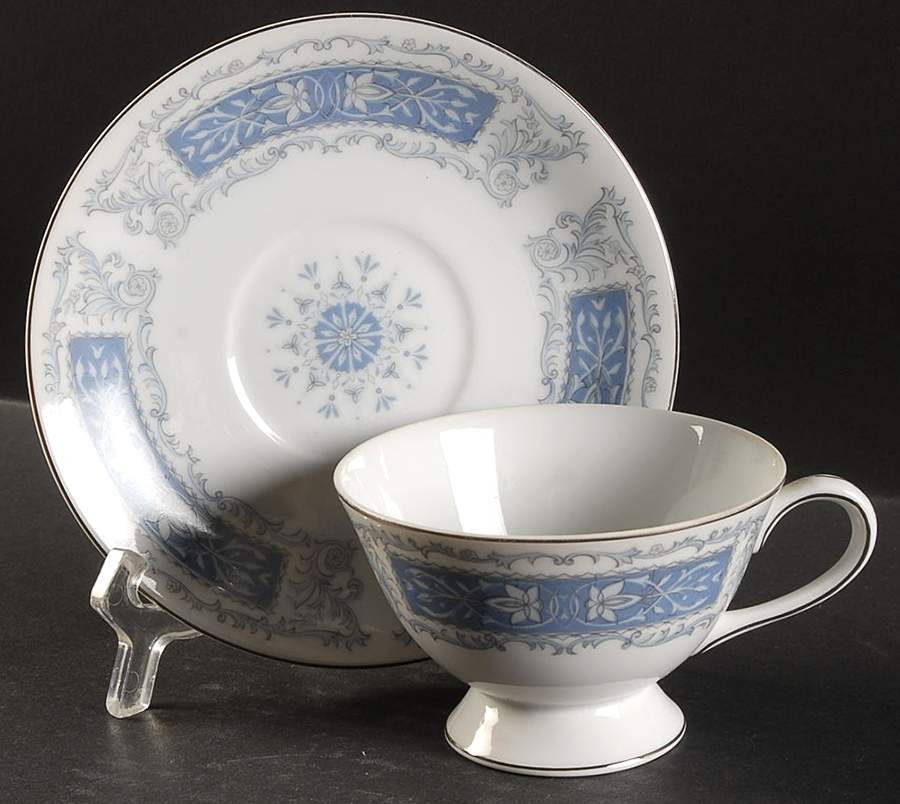 Jasper Footed Cup & Saucer Set by Meito-1