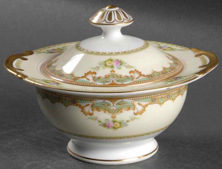 Jean Sugar Bowl & Lid by Meito-1