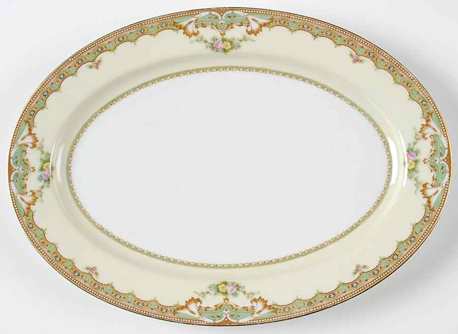 Jean 12" Oval Serving Platter by Meito-1