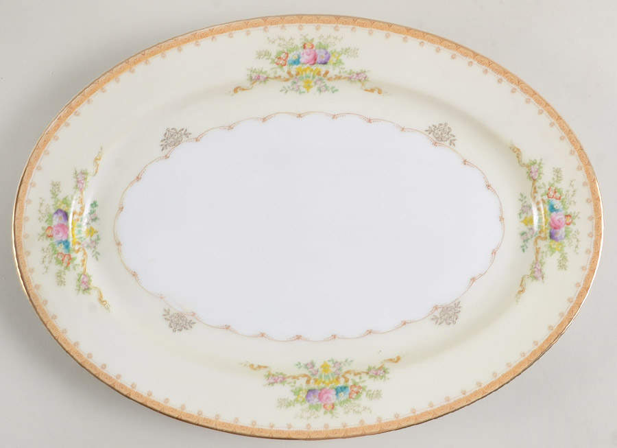 Jewel 12" Oval Serving Platter by Meito-1