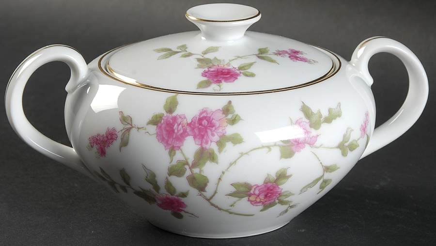 June Sugar Bowl & Lid by Meito-1