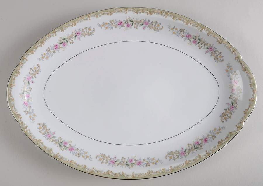 Kenwood 16" Oval Serving Platter by Meito-1