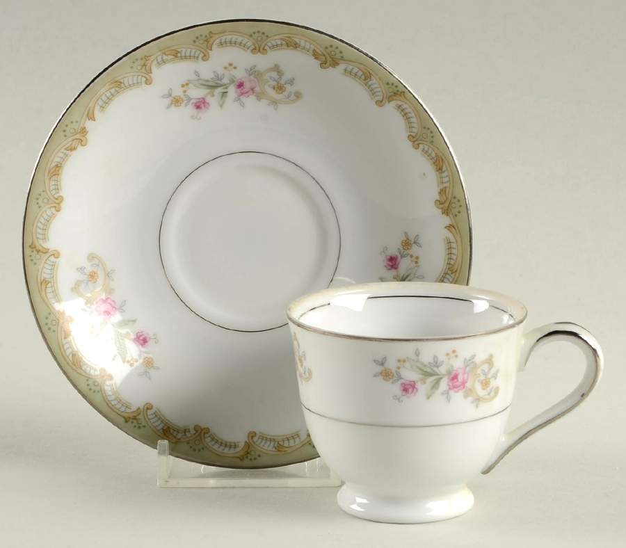 Kenwood Footed Demitasse Cup & Saucer Set by Meito-1