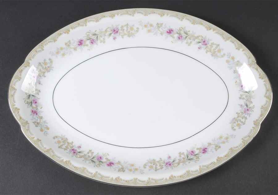 Kenwood 12" Oval Serving Platter by Meito-1