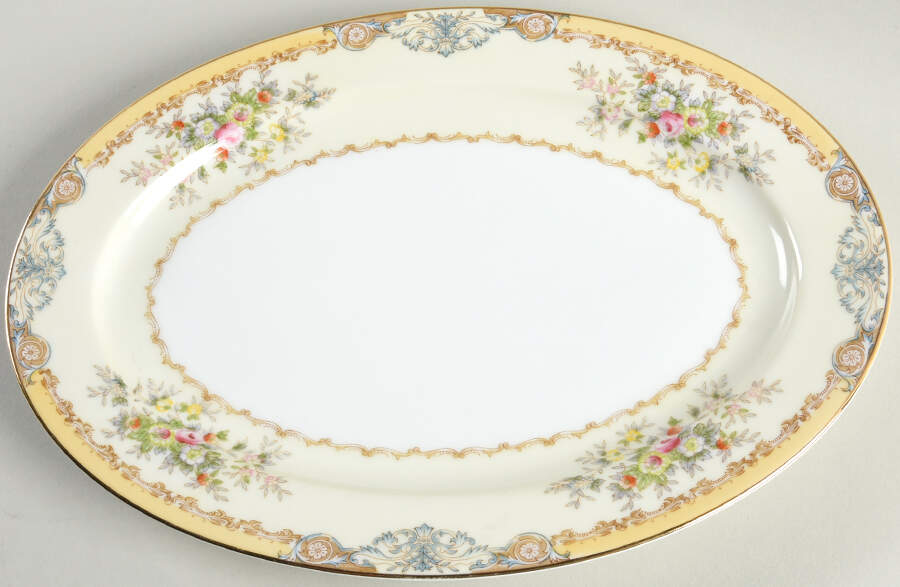 Langdon 12" Oval Serving Platter by Meito-1