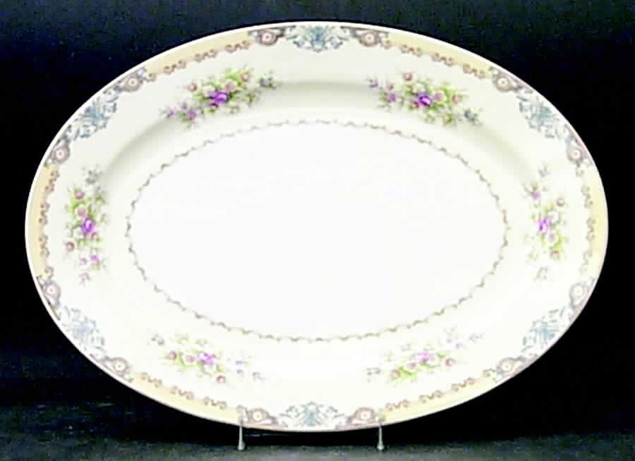 Langdon 14" Oval Serving Platter by Meito-1