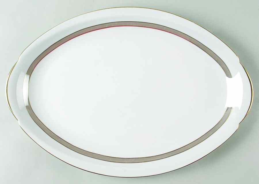 Largo 16" Oval Serving Platter by Meito-1