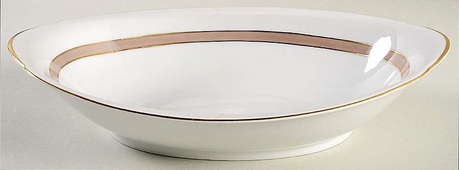 Largo 11" Oval Vegetable Bowl by Meito-1