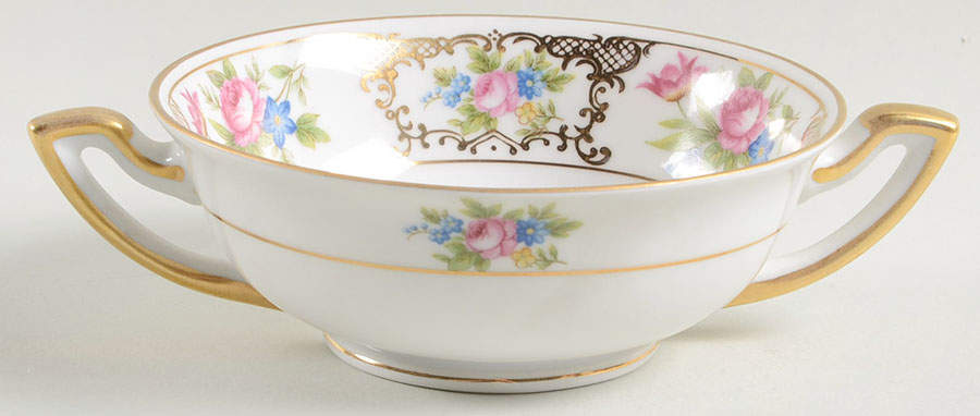 Lee Dresden Footed Cream Soup Bowl by Meito-1