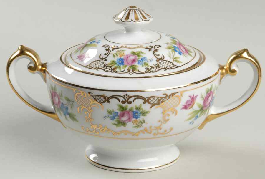 Lee Dresden Sugar Bowl & Lid by Meito-1