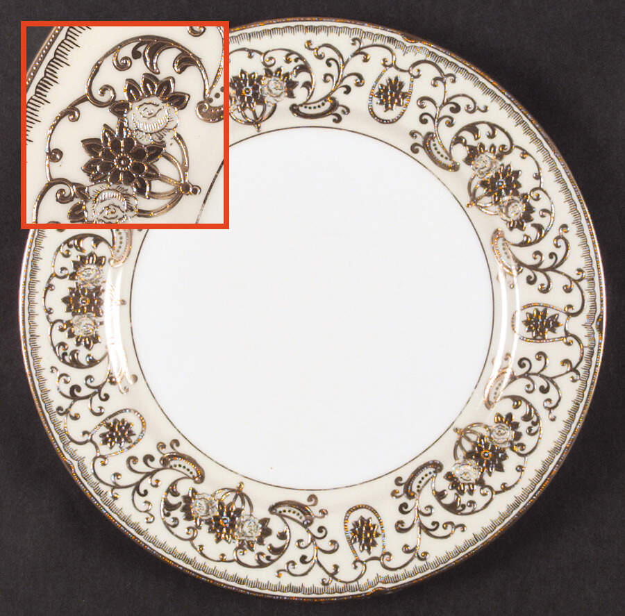 Lee Gold Dinner Plate by Meito-1