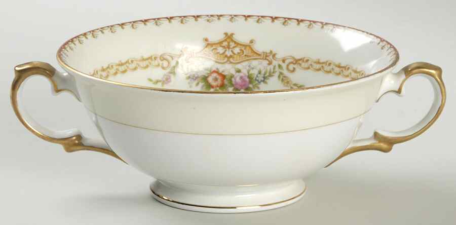 Leonore Footed Cream Soup Bowl by Meito-1