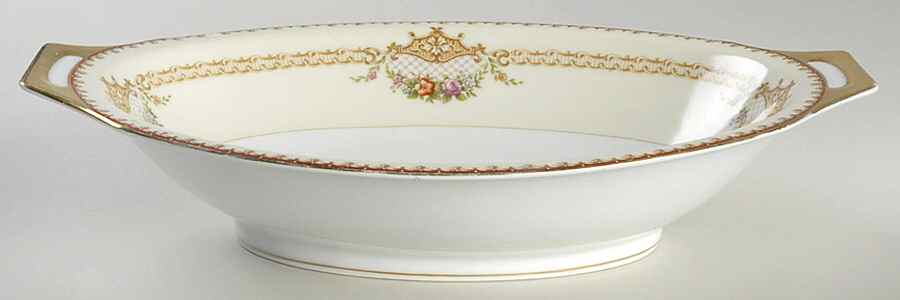 Leonore 11" Oval Vegetable Bowl by Meito-1