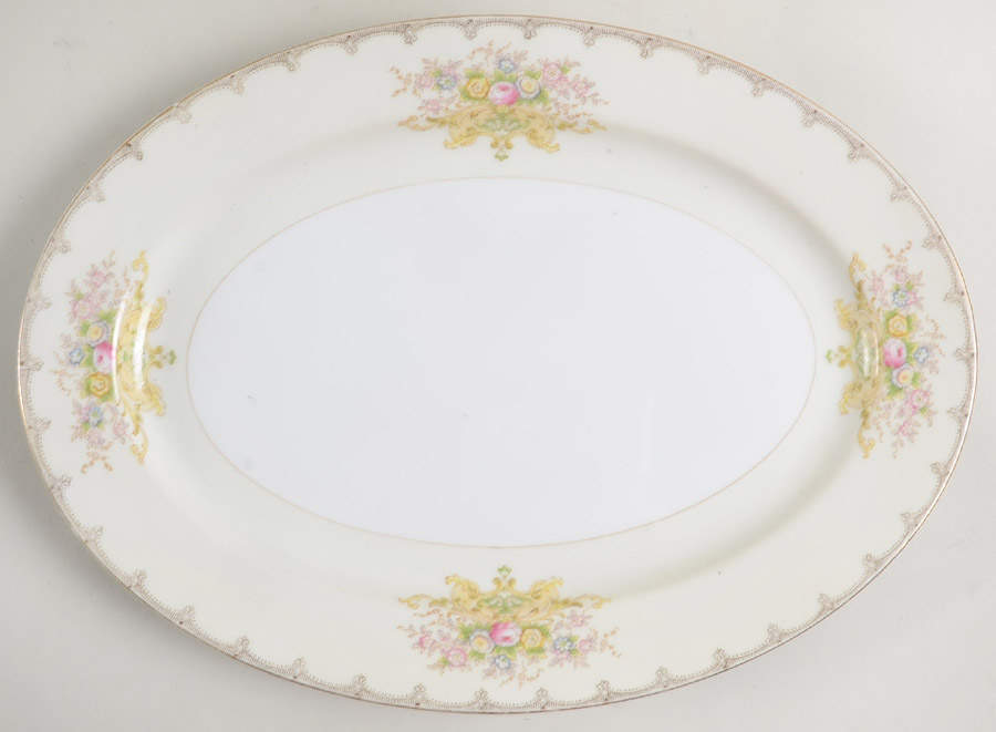 Linden 12" Oval Serving Platter by Meito-1