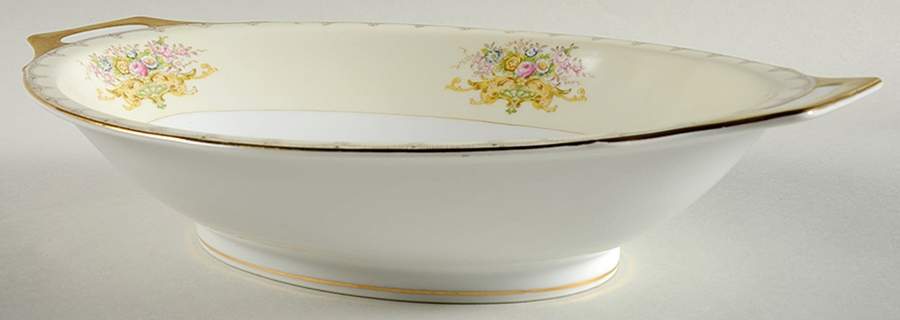 Linden 11" Oval Vegetable Bowl by Meito-1