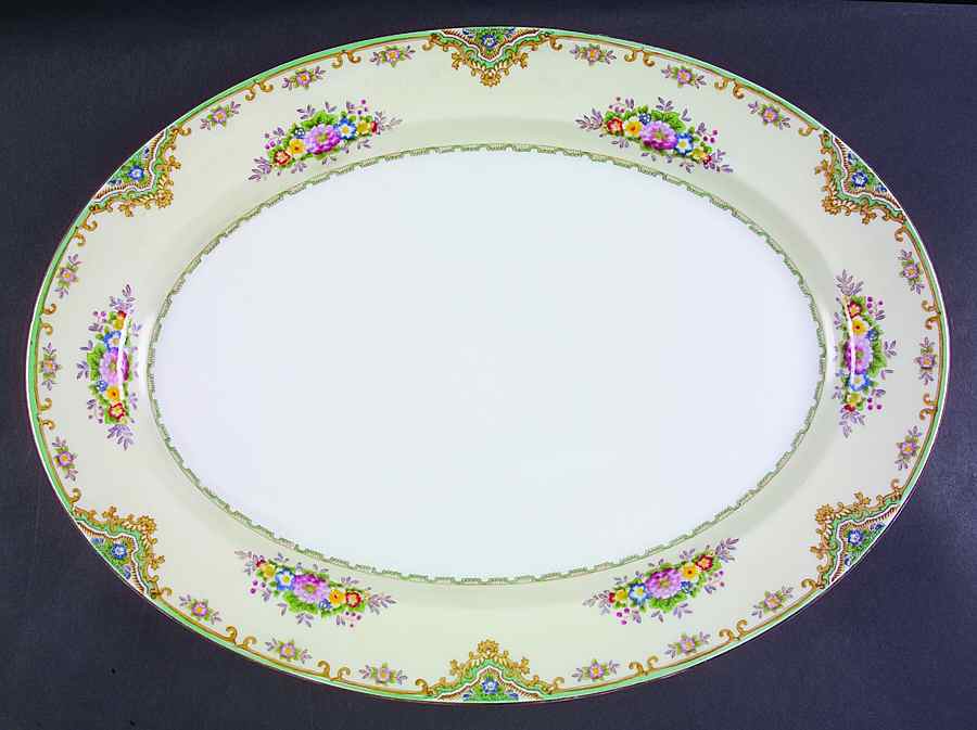 Lisbon 16" Oval Serving Platter by Meito-1