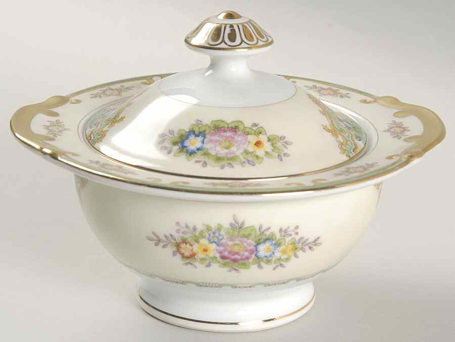 Lisbon Sugar Bowl & Lid by Meito-1