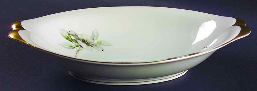 Livonia  12" Oval Vegetable Bowl by Meito-1