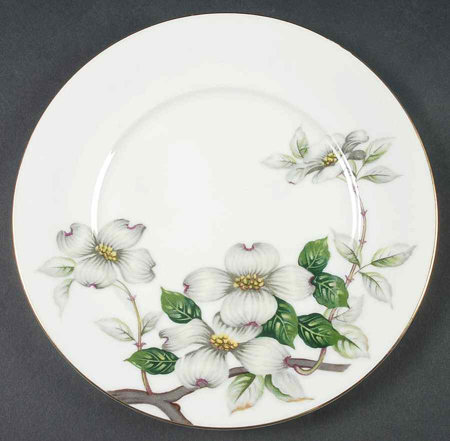 Livonia (White Background) Salad Plate by Meito-1