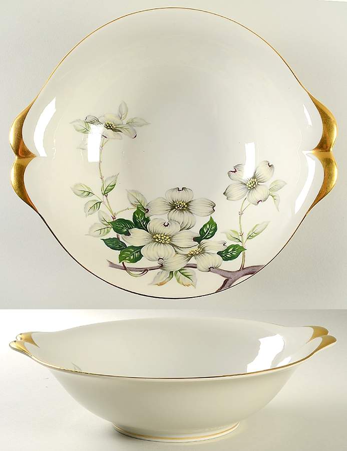 Livonia (White Background) 10" Round Vegetable Bowl by Meito-1