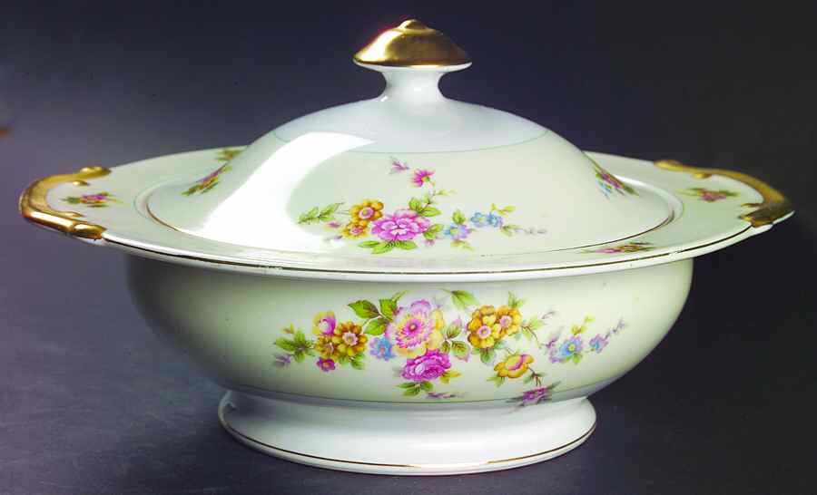 Lucille Round Covered Vegetable by Meito-1