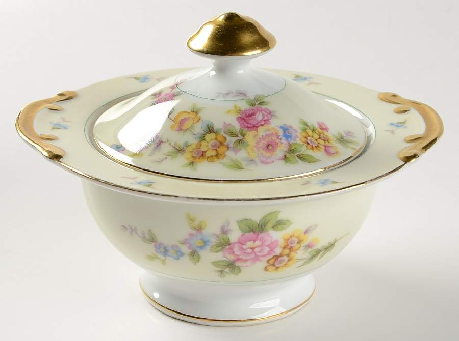 Lucille Sugar Bowl & Lid by Meito-1