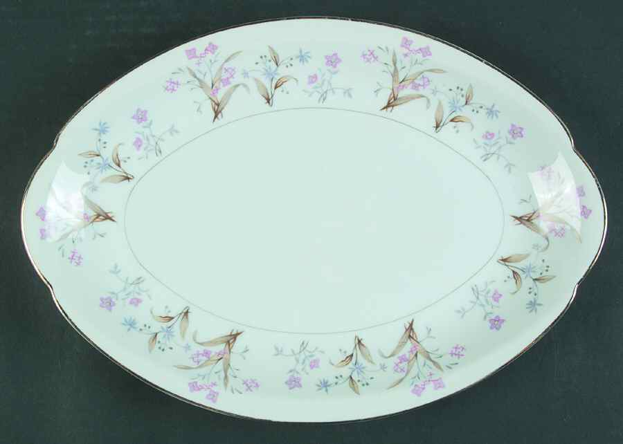 Lucille 12" Oval Serving Platter by Meito-1