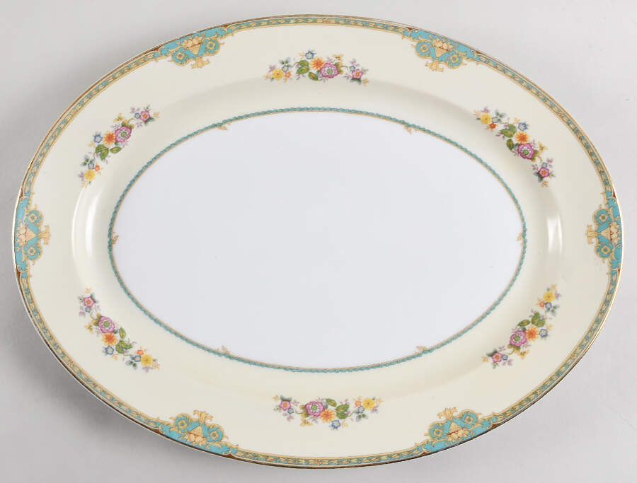Madrid 16" Oval Serving Platter by Meito-1