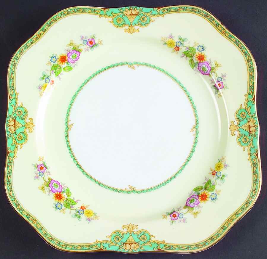Madrid Square Luncheon Plate by Meito-1