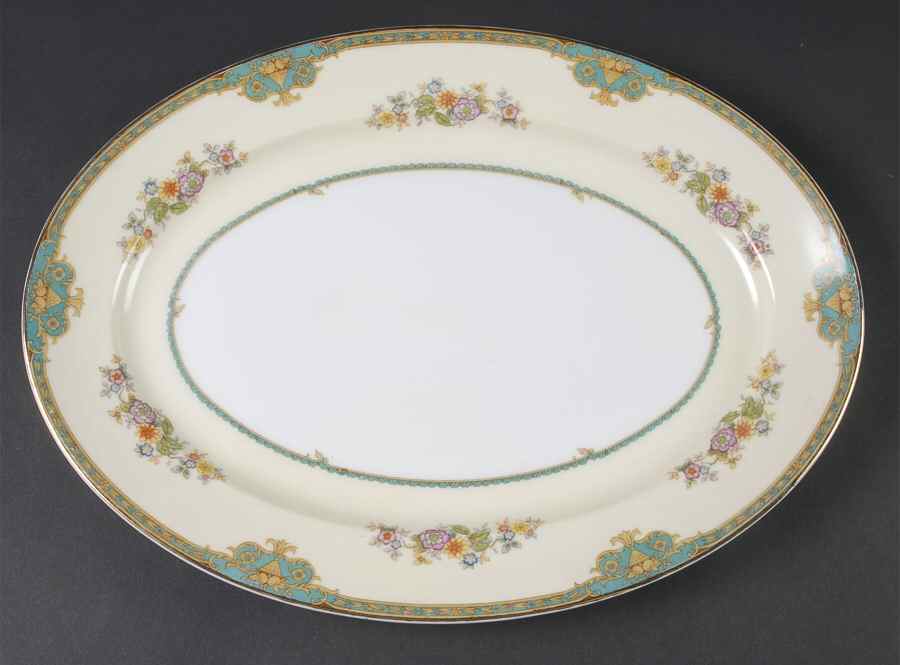 Madrid 14" Oval Serving Platter by Meito-1