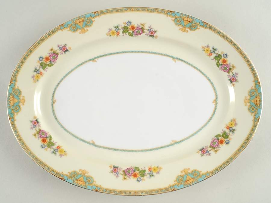 Madrid 13" Oval Serving Platter by Meito-1