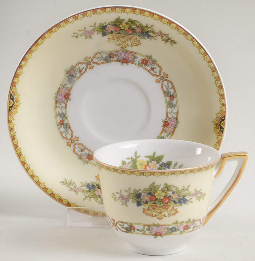 The Malta Footed Demitasse Cup & Saucer Set by Meito-1