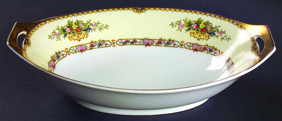 The Malta 9" Oval Vegetable Bowl by Meito-1