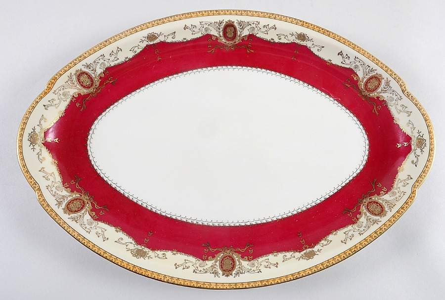 Mandarin  16" Oval Serving Platter by Meito-1