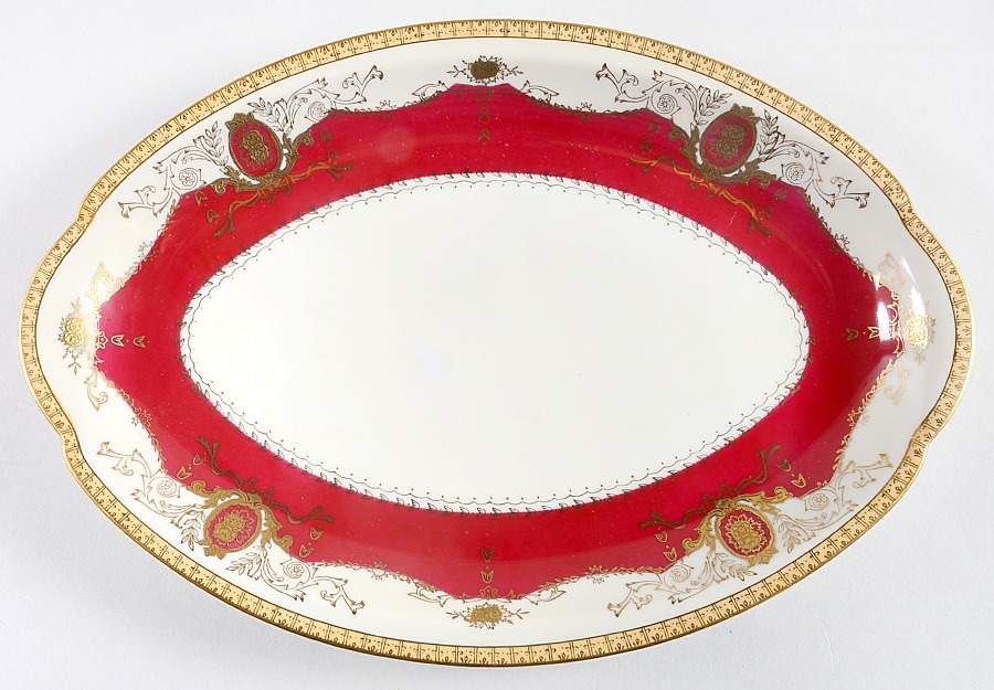 Mandarin  12" Oval Serving Platter by Meito-1