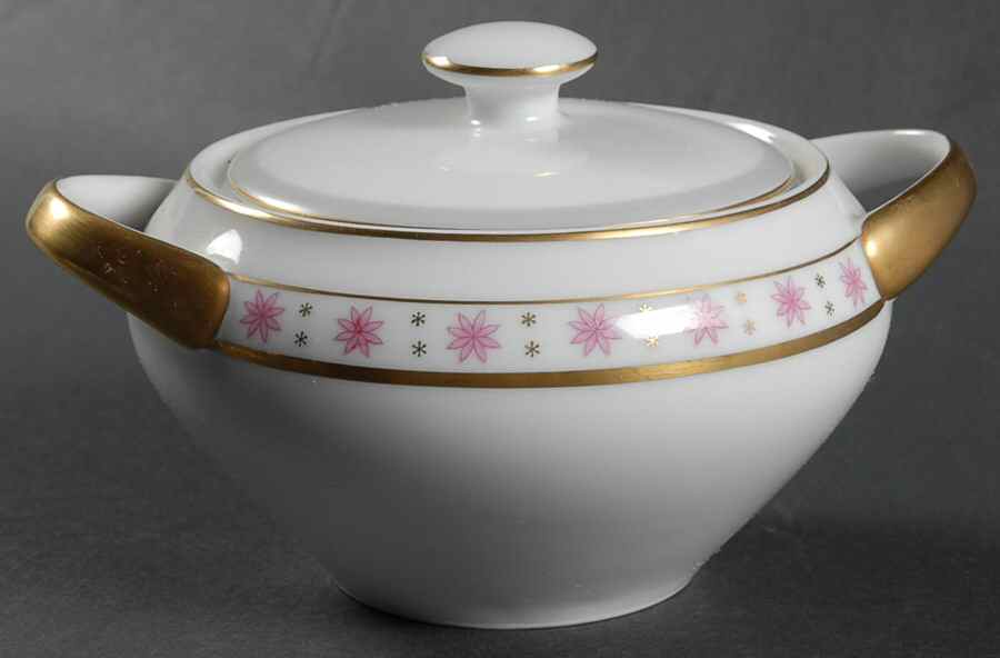 Manor Sugar Bowl & Lid by Meito-1
