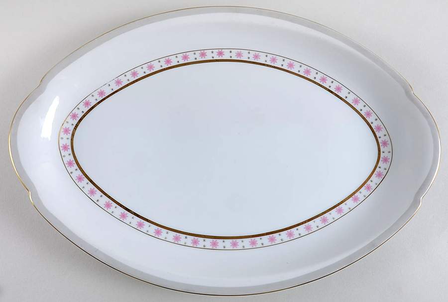 Manor 16" Oval Serving Platter by Meito-1