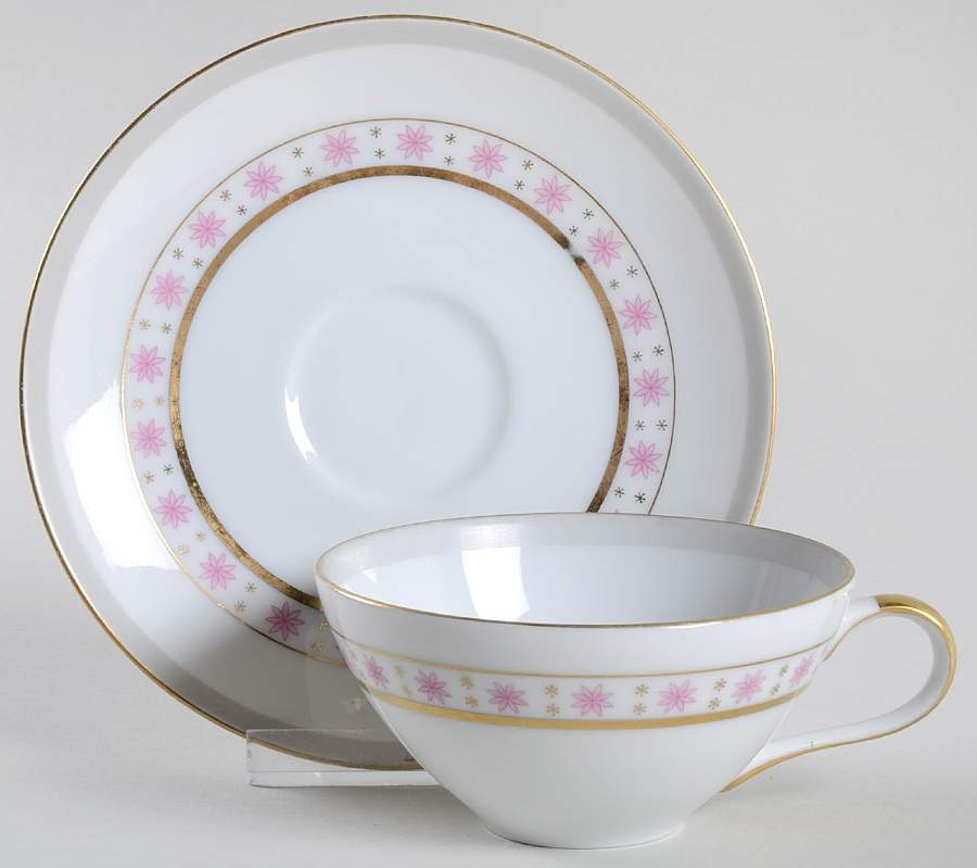 Manor Flat Cup & Saucer Set by Meito-1
