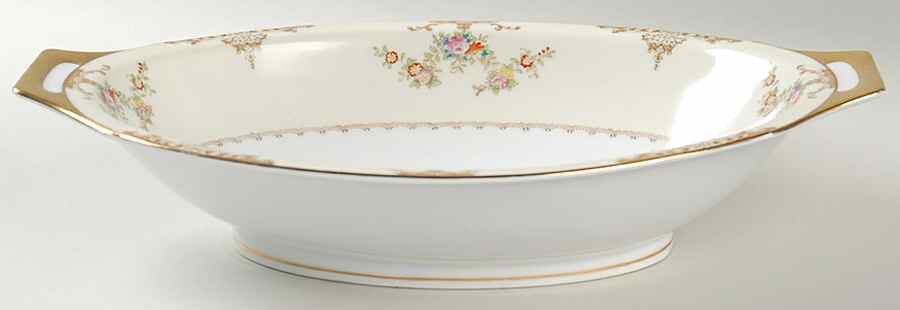 Marie 11" Oval Vegetable Bowl by Meito-1