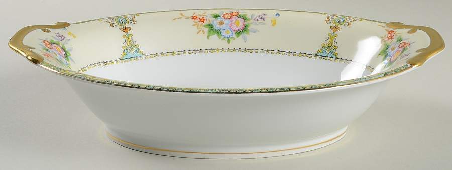 Marcia 11" Oval Vegetable Bowl by Meito-1